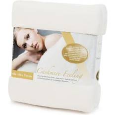 Gözze Wohndecke »Premium Cashmere Filz Weiß