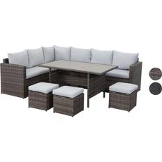 Metall Lounge-Sets MeXo Gartenmöbel 9-Sitzer Lounge-Set