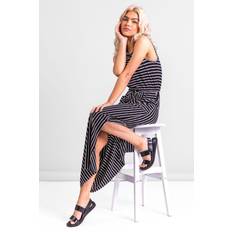Dusk Striped Draw Cord Maxi Dress