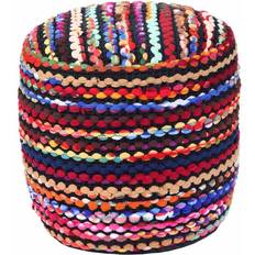 Mehrfarbig Sitzpuffs Homescapes 45 Pouffe