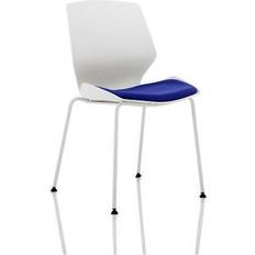 Blue Office Chairs Dynamic Florence White Frame Visitor Office Chair