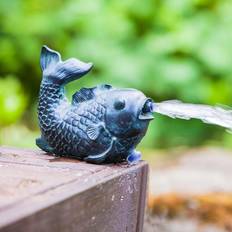 HEISSNER Fish Water Spitter Black 18 x 16 x 13 cm