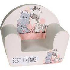 Knorrtoys Sessel »Best Friends«, grau|rosa