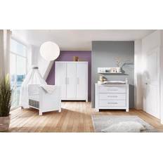 Kinderzimmer Schardt Komplett Kinderzimmer Nordic White, 3-tlg.Kombi-Kinderbett 70