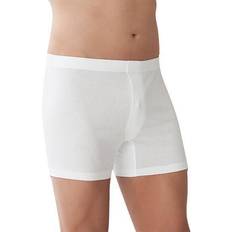 of Switzerland Sea Island Cotton Boxer Shorts White