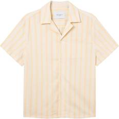 Orange Shirts Les Deux Lawson Stripe SS Shirt - Lemon Sorbet