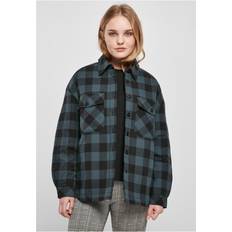 Urban Classics Camicia Giacca Flanella Oversize Donna - Jasper/Black