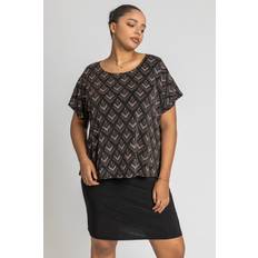Bronze - Women Dresses Roman Curve Glitter Embellished Contrast Dress