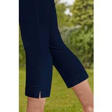 Roman Cropped Stretch Trouser - Navy Blue