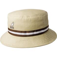 Baumwolle Hüte Kangol Bucket Hat Stripe - Beige