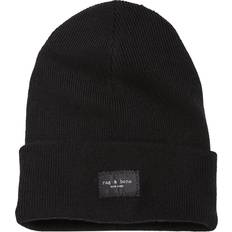 Elastane/Lycra/Spandex - Men Beanies Rag & Bone Addison Beanie - Black