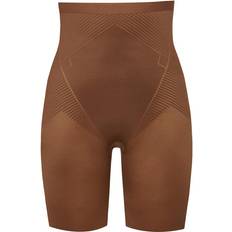 Spanx Thinstincts 2.0 High-Waisted Mid-Thigh Short - Chestnut Brown