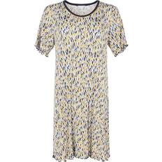 Brune - Dame Nattkjoler Lady Avenue Bamboo Homewear Bigshirt W/Short Sleeve