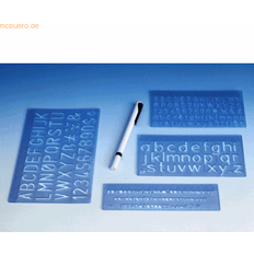 Transparent Sakse Wedo Skabelonsæt Til Bogstaver 5 mm 10 mm 20 mm Transparent