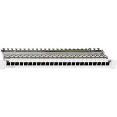 Stromkabel & Kabelkanäle Rutenbeck Patch Panel, 48,30cm (19" CAT6A, 24xRJ45, Lichtgrau, PP-UM, Server Zubehör, Grau