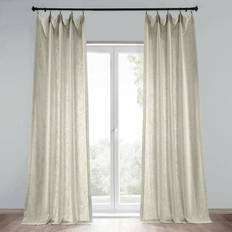 Exclusive Fabrics & Furnishings Half Price Drapes Premium Heavy Faux Linen Curtains 50W x 108L