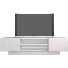 White marble tv stand Nexera 115403 Marble TV Bench