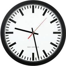 Peweta Radiostyret Jernbanestation Sort Vægur 30cm