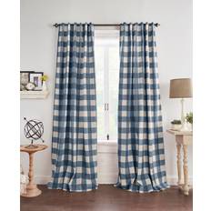 Gardiner & Tillbehör Elrene Home Fashions buffalo rutigt mörkläggningsfönster gardin 132.08x241.3cm