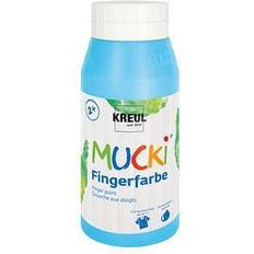 Blauw Vingerverven Kreul MUCKI Fingerfarbe hellblau 750,0 ml