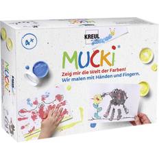 Peintures pour les doigts Kreul Fingerfarbe MUCKI, 5 x 50 ml Set