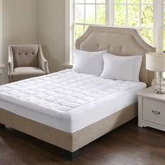 Madison Park Heavenly Soft Overfilled Mattress Cover White (213.4x182.9)