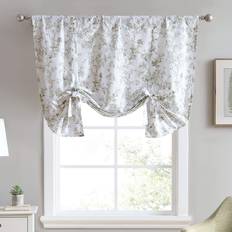 Laura Ashley Valances Laura Ashley Cotton Pole Top Valance Stylish Lightweight Window Treatment 50 x 25 in