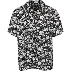 Urban Classics Viscose AOP Resort Shirt - Whiteflower