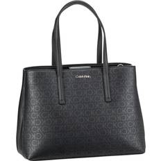 Calvin Klein Bolsos de compras Calvin Klein Handtasche Ck Must Tote Md Epi Mono K60K610628 Schwarz