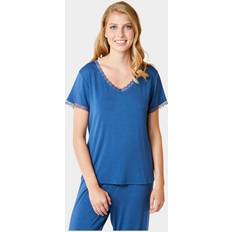 Triumph T-shirts Triumph CCDK Copenhagen Kvinnors supermjuk bambu CCDK pyjamas T, Blue Night Shirt