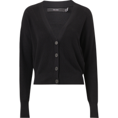 Femme - L Cardigans Vero Moda Cardigan Court Col V Femme - Blanc