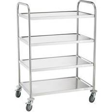 Neutral silber 84,5 Servierwagen