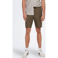 Braun - Damen Shorts Only & Sons Loose Fit Shorts - Oliv/Teak