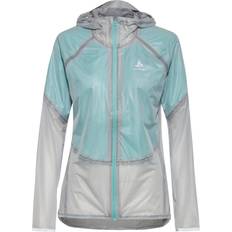 Odlo Women's Dual Dry Waterproof Jacket - Grey/Green