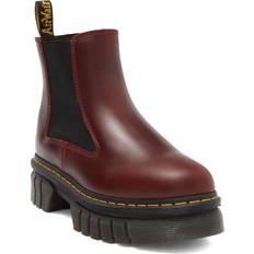 Dr. Martens Audrick Leather Platform Chelsea Boots - Burgundy
