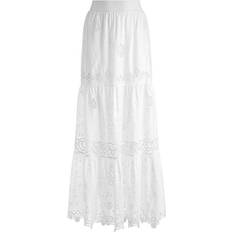 Alice + Olivia Reise Paneled Maxi Skirt - White