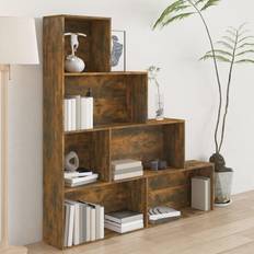 vidaXL Cabinet Smoked Book Shelf