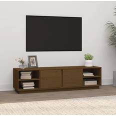 vidaXL Massivt Fyrretræ 156 x 40 x 40 cm TV-bord