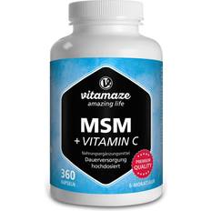 Vitamaze MSM Altamente Dosificado + Vitamina C 360 Cápsulas