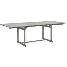 Grigio Tavoli da Pranzo da Esterno vidaXL Tavolo Da Pranzo Per Esterni (160-240) x 100x75 cm Massello Acacia