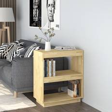 Brun - Fyr Boghylder vidaXL 60 x 35 x 71 cm Massivt Fyrretræ Bogreol