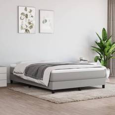 vidaXL Lichtgrijs Bedframe 140x200 cm Grijs