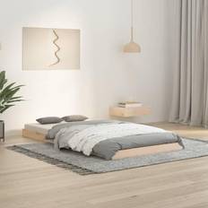 Beds & Mattresses vidaXL Natural Bed Frame 90 x 190 cm