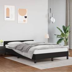 vidaXL Bedframe Met Hoofdbord 120x200 cm Zwart