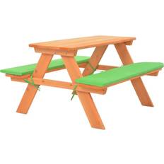 Terras eethoeken vidaXL Kinderpicknicktafel Met Banken 89 x 79 x 50 cm