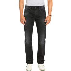 Straight Six Sanded Black Jeans