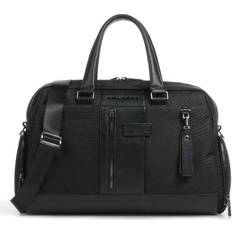 Piquadro Weekendtaske Piquadro Brief 2 Nylon And Leather Document Holder - Black