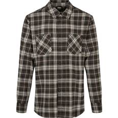 Urban Classics Checked Roots Shirt - Dark Blue/White