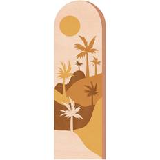 Multicolored Self-adhesive Decorations WallPops Decals Neutral Tan Tropical Oasis Self-adhesive Decoration