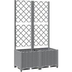 vidaXL Planter Box with Trellis 15.7x31.5x53.5"